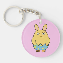 Bored Bunny Chick 04 Sleutelhanger