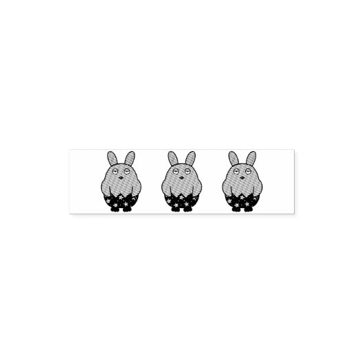 Bored Bunny Chick 04 Zelfinktende Stempel (Design)