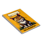 Bored Cat Notitieboek (Rechterzijde)