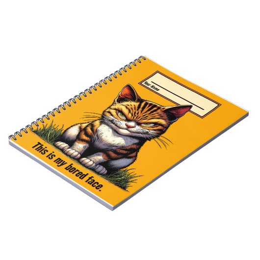Bored Cat Notitieboek (Linkerzijde)