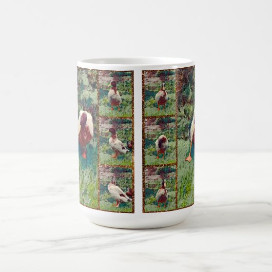 Bored Duck Photo Collage, Coffee Mok (Center)