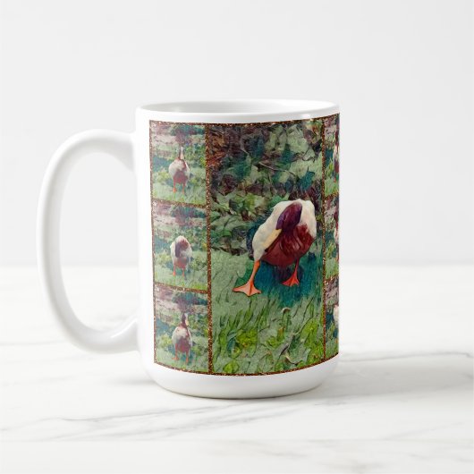 Bored Duck Photo Collage, Coffee Mok (Links)