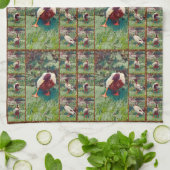 Bored Duck Photo Collage, Dish Towel Theedoek (Gevouwen)