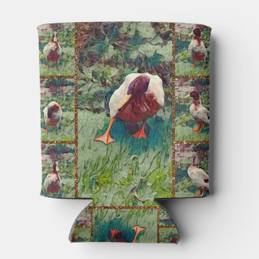 Bored Duck Photo Collage, Koelbox Blikjeskoeler (Achterkant)