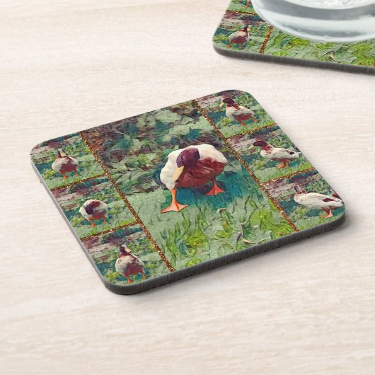 Bored Duck Photo Collage, Onderzetter set (Linkerzijde)