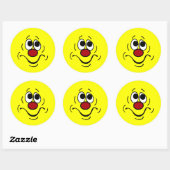 Bored Face Grumpey Ronde Sticker (Vel)
