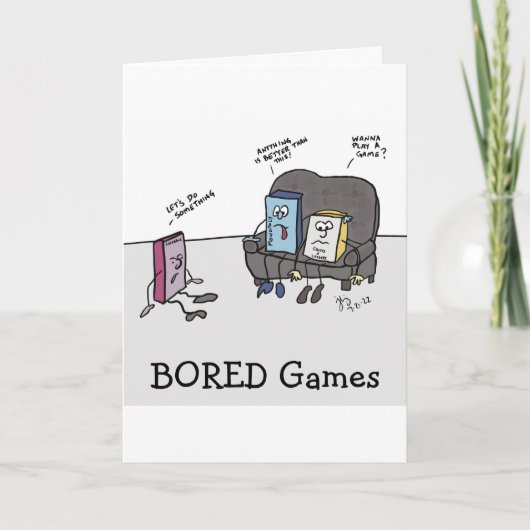 Bored Games wenskaart Bedankkaart (Voorkant)