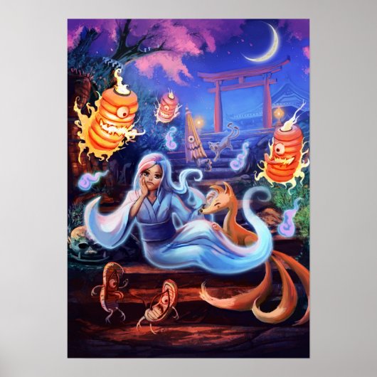 Bored Little Ghost Poster (Voorkant)