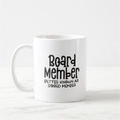 BORED Member, Funny Workplace Office Humor Koffiemok (Links)