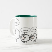 Bored Sheep Tweekleurige Koffiemok (Voorkant links)
