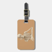 Bored Skeleton Bagagelabel (Voorkant verticaal)