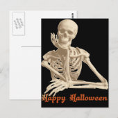 Bored Skeleton Briefkaart (Voorkant / Achterkant)