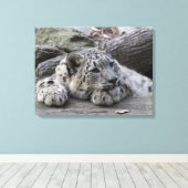 Bored Sneeuwluipkuil Canvas Afdruk (Insitu (Houten vloer))