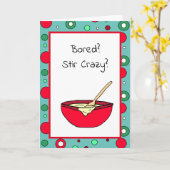 Bored, Stir Crazy? Video Chat Soon? Kaart (Gele Bloem)