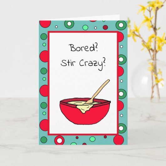 Bored, Stir Crazy? Video Chat Soon? Kaart (Gele Bloem)