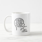 Bored Thoughts Funny Mug Koffiemok (Links)