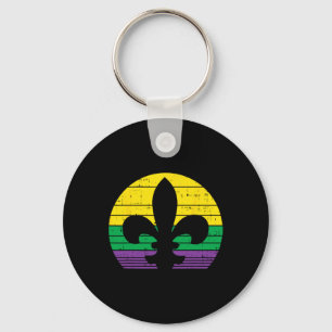 Boredkoalas Retro Jester Pet Silhouette Mardi Gras Sleutelhanger