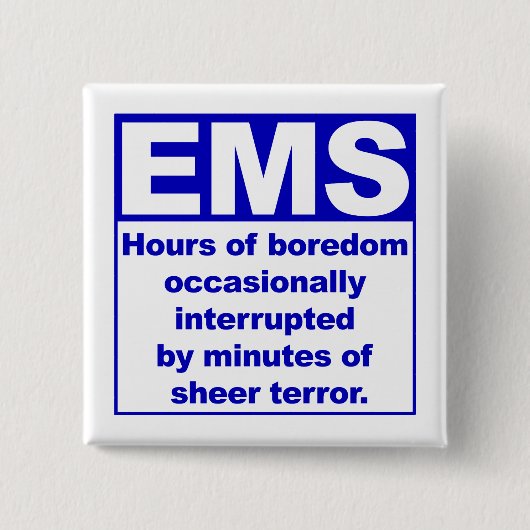 Boredom/Terreur Vierkante Button 5,1 Cm (Voorkant)