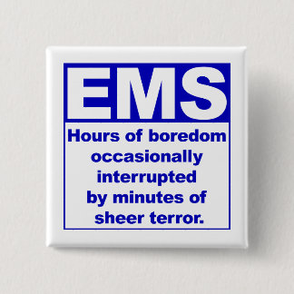 Boredom/Terreur Vierkante Button 5,1 Cm