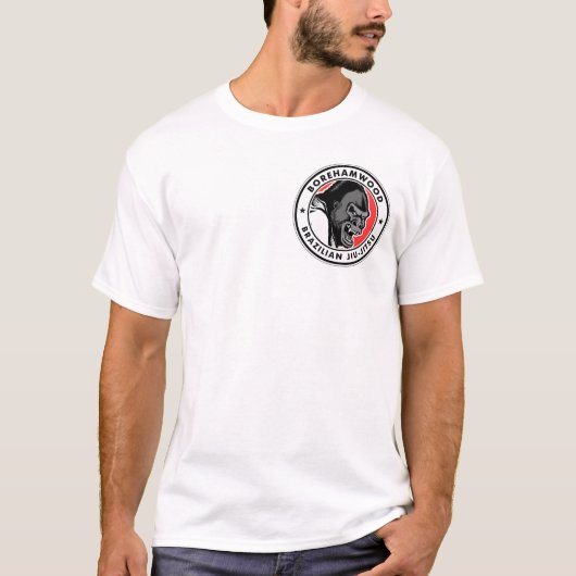 Borehamwood BJJ Club T-shirt (wit) (Voorkant)