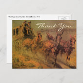 Borein is de podium coach briefkaart (Voorkant / Achterkant)