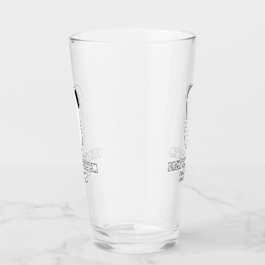 Boren: Em Fill 'EM Bill' EM Dentist Pint Glass Cup Glas (Rechts)