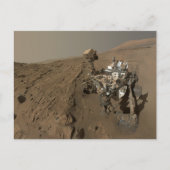 Boren Mars Curiosity Rode Mars Landschap Briefkaart (Voorkant)