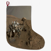 Boren Mars Curiosity Rode Mars Landschap Grote Kerstsok (Voorkant)
