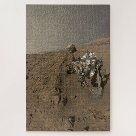 Boren Mars Curiosity Rode Mars Landschap Legpuzzel (Verticaal)