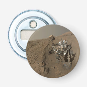 Boren Mars Curiosity Rode Marslandschap Button Flesopener
