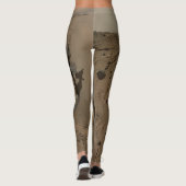 Boren Mars Curiosity Rode Marslandschap Leggings (Achterkant)