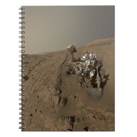 Boren Mars Curiosity Rode Marslandschap Notitieboek (Voorkant)