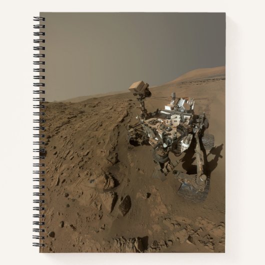 Boren Mars Curiosity Rode Marslandschap Notitieboek (Voorkant)
