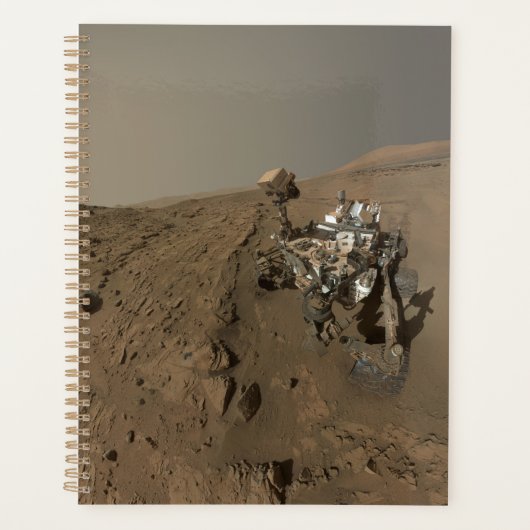 Boren Mars Curiosity Rode Marslandschap Planner (Voorkant)