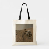 Boren Mars Curiosity Rode Marslandschap Tote Bag (Achterkant)