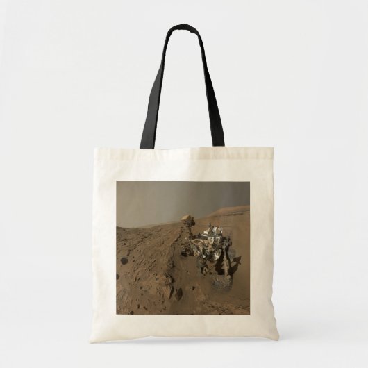 Boren Mars Curiosity Rode Marslandschap Tote Bag (Voorkant)
