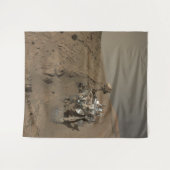 Boren Mars Curiosity Rode Marslandschap Wandkleed (Voorkant (horizontaal))