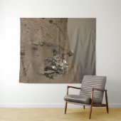 Boren Mars Curiosity Rode Marslandschap Wandkleed (In Situ (horizontaal))