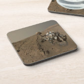 Boren Mars Curiosity Rood Mars Landschap Bier Onderzetter (Linkerzijde)