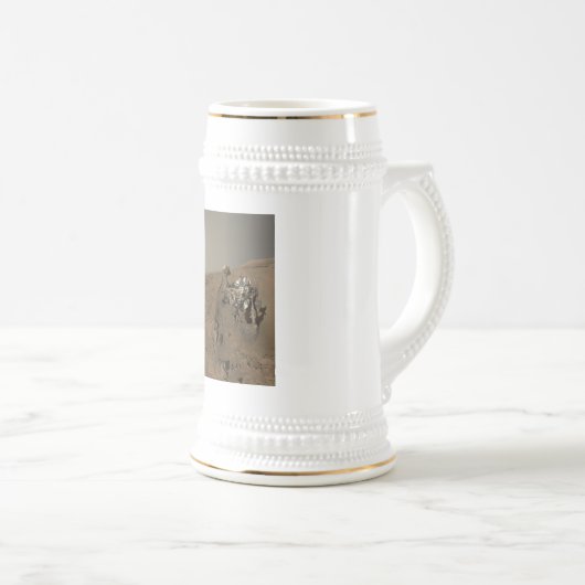 Boren Mars Curiosity Rood Mars Landschap Bierpul (Voorkant rechts)