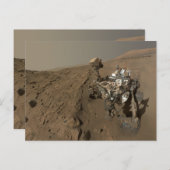 Boren Mars Curiosity Rood Mars Landschap Briefkaart (Voorkant / Achterkant)