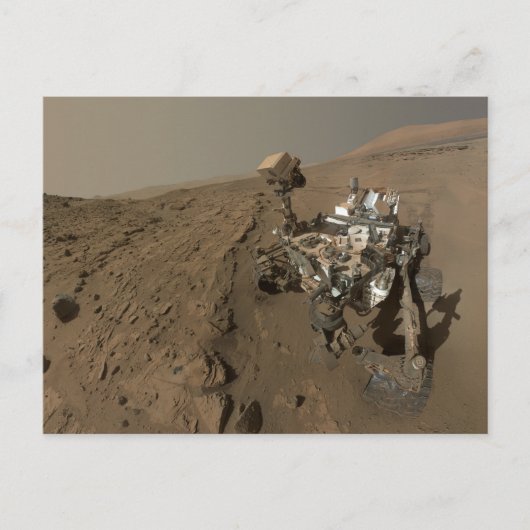 Boren Mars Curiosity Rood Mars Landschap Briefkaart (Voorkant)