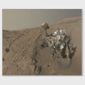 Boren Mars Curiosity Rood Mars Landschap Cadeaupapier (Vlak)