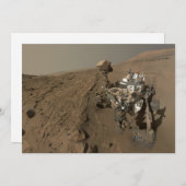 Boren Mars Curiosity Rood Mars Landschap Feestdagenkaart (Voorkant / Achterkant)