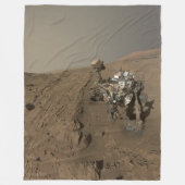 Boren Mars Curiosity Rood Mars Landschap Fleece Deken (Voorkant)
