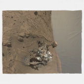 Boren Mars Curiosity Rood Mars Landschap Fleece Deken (Voorkant (Horizontaal))