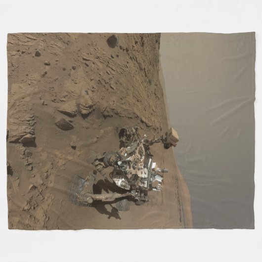 Boren Mars Curiosity Rood Mars Landschap Fleece Deken (Voorkant (Horizontaal))