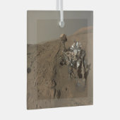 Boren Mars Curiosity Rood Mars Landschap Glas Ornament (Voorkant Rechts)