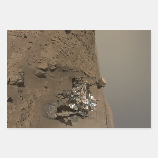 Boren Mars Curiosity Rood Mars Landschap Inpakpapier Vel (Voorkant)
