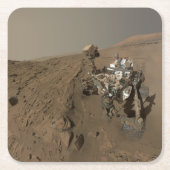 Boren Mars Curiosity Rood Mars Landschap Kartonnen Onderzetters (Voorkant)